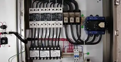 Electrical panel installation with organized circuit breakers and wiring in Seattle, WA