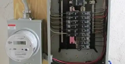 electrical panel upgrade service showing outdated electrical panel prepared for professional replacement in Seattle, WA