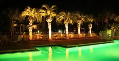 landscape lighting installation services illuminating outdoor recreational areas in Seattle, WA