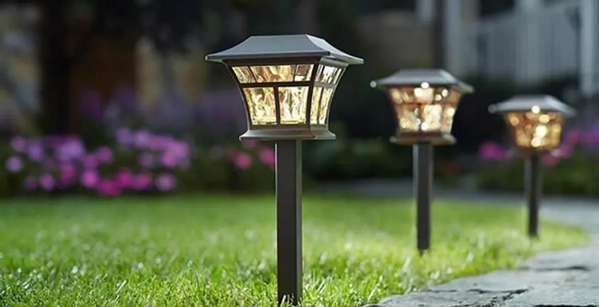 landscape lighting installation services with professionally installed pathway lights in Seattle, WA