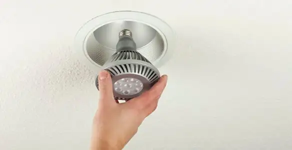 lighting installation service featuring recessed ceiling light installed by licensed professionals in Seattle, WA