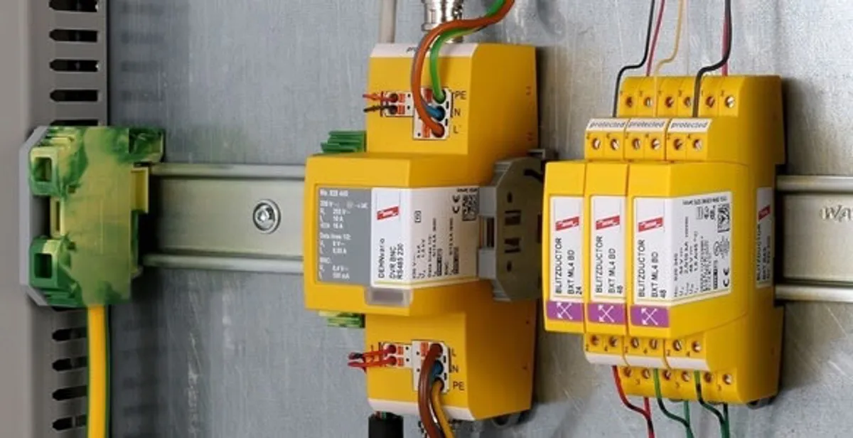 lightning surge protection system with surge suppressors installed by electrical service professionals in Seattle, WA