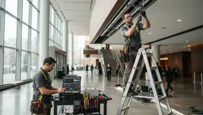 Seattle electrician installing programmable lighting controls in a residential home