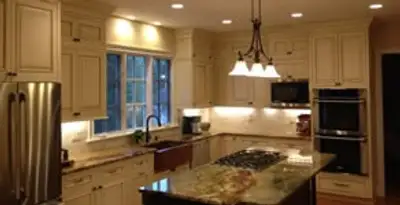 Recessed lighting installation enhancing interior lighting by professional electricians in Seattle, WA