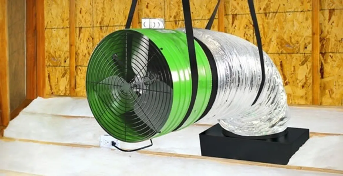 whole house fan installation services with professionally mounted ventilation fan system in Seattle, WA