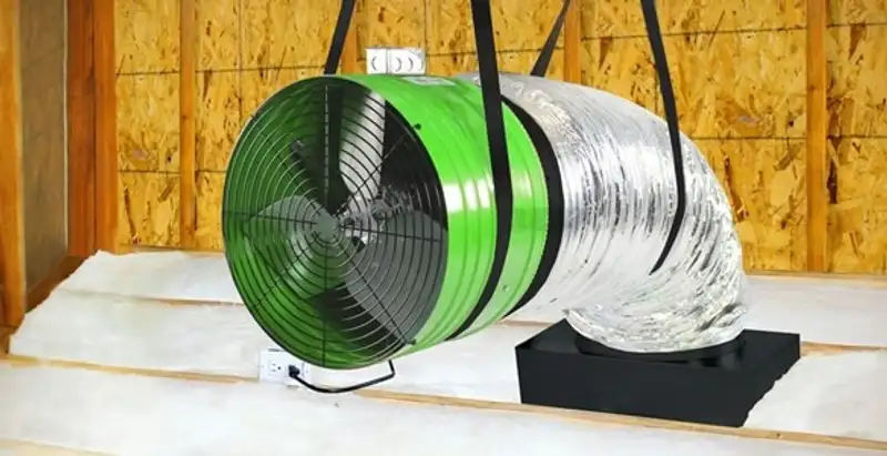 whole house fan installation services with professionally mounted ventilation fan system in Seattle, WA